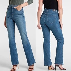 Express NWOT High Rise Medium Wash Bootcut Jeans